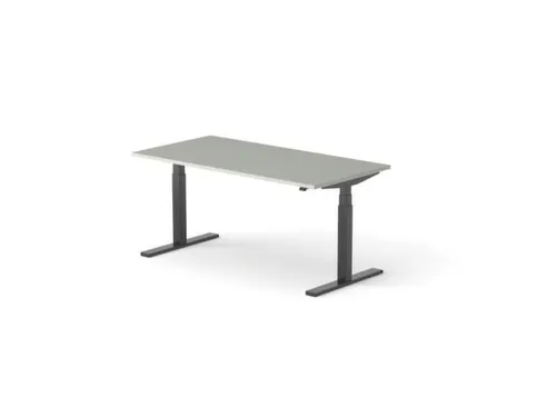 Elektrisch ihv bureau HxBxD 640-1300x1600x800mm blad grijs