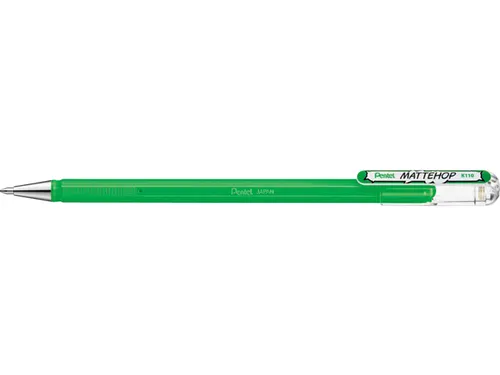Gelschrijver Pentel K110 Mattehop medium groen