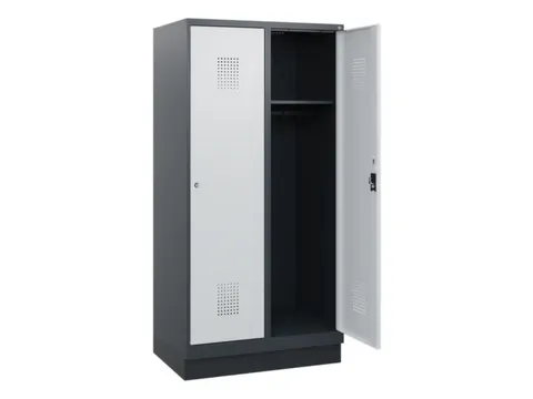 schoollocker,HxBxD 1630x800x500mm,2vak,vak B 400mm,cil.-slot,sokkel