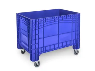 container met grote capaciteit,HxLxB 950x1200x800mm,535l,PE,blauw - 2