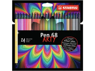 Viltstift STABILO Pen 68/24 Arty medium assorti etui à 24 stuks - 1