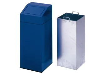 Afvalverzamelaar 76 Liter 890x380x380mm Sticker Papier Blauw - 1