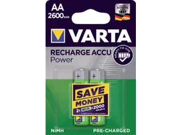 Batterij Oplaadbaar Varta 2x AA 2600Mah Ready2Use