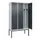 locker voor scheiding van kleding,HxBxD 2120x1200x500mm,3vak