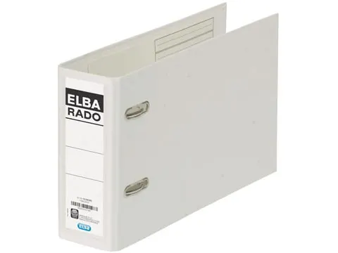 Rado Plast ordner voor A5 dwars wit rug van 7,5 cm