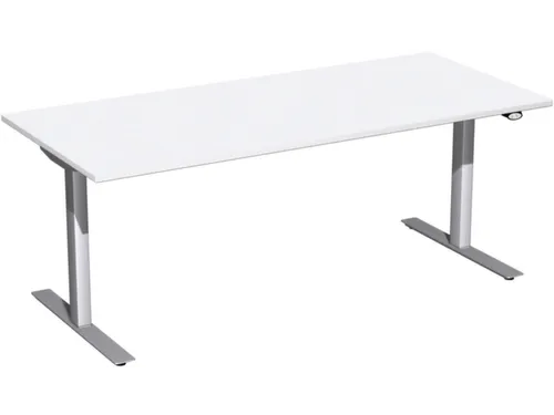 Elektrisch in hgte vst. zit-sta-bureau wit 650-1250x1800x800mm