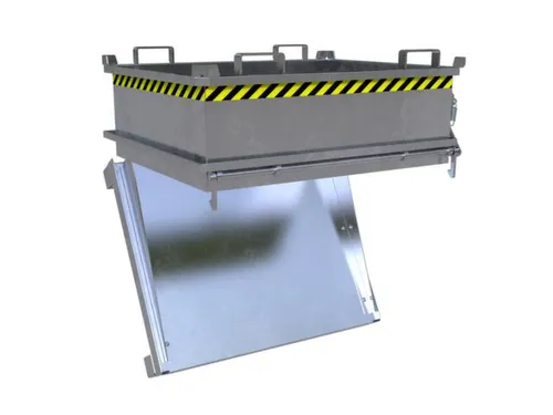 mini-bodemklepcontainer,HxLxB 625x1000x1200mm,0,37m³,inrijbeugel,staa