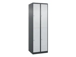 dubbeldekse locker,HxBxD 1850x600x500mm,2x2vak.,vak B 300mm