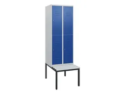 Dubbeldekse dekenkist,HxBxD 1950x600x815mm,2x2vak.,vak B 300mm