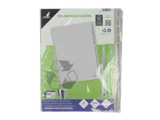 Tabblad Kangaro A4 180 gr grijs karton 23-gaats 12-delig jan-dec - 3