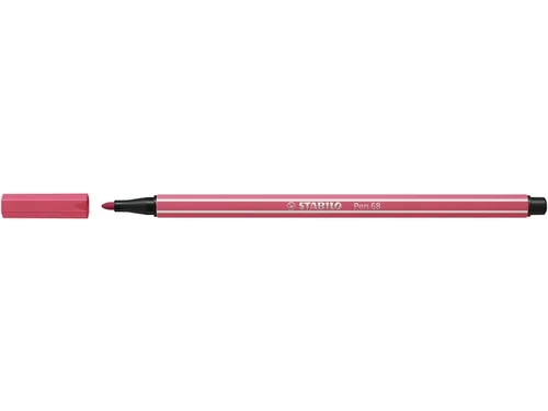 Viltstift STABILO Pen 68/49 medium aardbeienrood
