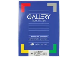 Gallery Witte Etiketten 48.3x25.4mm Ronde Hoeken