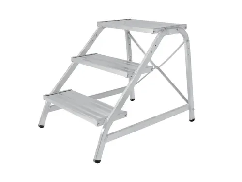 trap,bordes H 700mm,3trede(n),aluminium