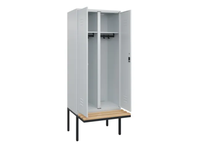 locker voor scheiding van kleding,HxBxD 2120x800x815mm,2vak