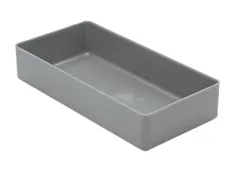Bacs de rangement HxLxl 40x198x99mm gris