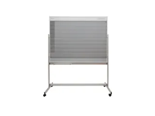 mobiele combiplanner,HxB 1185x1495mm,magnetisch,bord wit,m. raster - 6