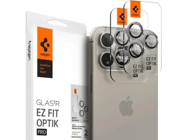 Optik iPhone 17 Pro/17 Pro Max Camera Protector Titanium 2-Pack