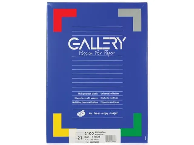 Gallery Witte Etiketten 70x38 mm