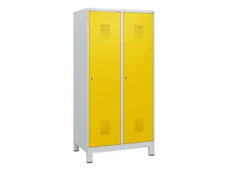 schoollocker,HxBxD 1630x800x500mm,2vak,vak B 400mm,cil.-slot,voeten - 2