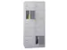 armoire multicases,HxlxP 1850x800x500mm,RAL7035,face avant RAL5010