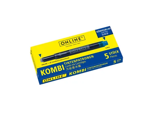 Online Vulpen Inktpatroon Kombi blauw doos à 5 stuks