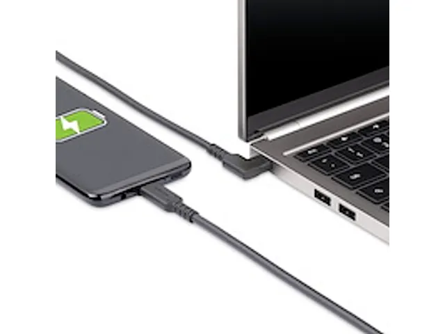 1m Haakse USB-C Kabel rugged