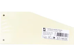 Trapezium 190g/m² karton 2-gaats verdeelstroken 100 stuks geel