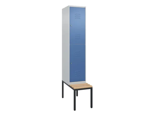 armoire vestiaire avec banc à deux niveaux HxlxP 2120x400x815mm