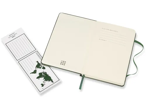 Notitieboek Moleskine XL 190x250mm lijn hard cover myrtle green