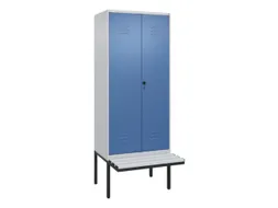 locker voor scheiding van kleding,HxBxD 2120x800x815mm,2vak