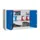 Ruime Vouwdeurkast 1000x1500x600mm 2legborden Ral7035 Front Ral5010
