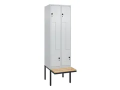 Z-garderobekast,HxBxD 2120x600x815mm,2vak,vak B 300mm,draaigrendel