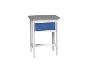 werkbank,HxBxD 780-930x700x600mm,linoleumblad,4voeten - 1