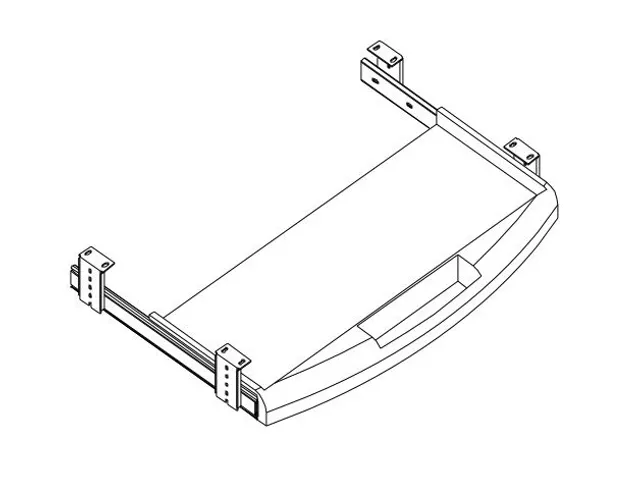 toetsenbord- en muisplank,v. bureau,HxBxD 100x620x430mm