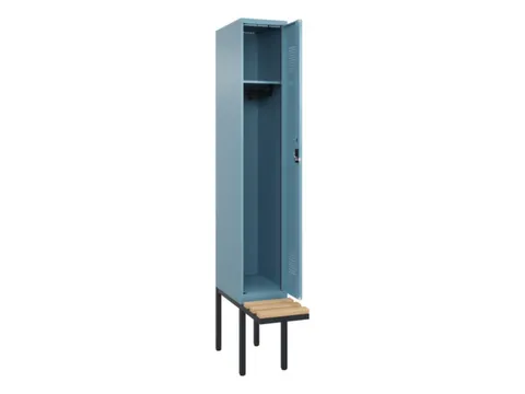 locker met bank,HxBxD 2120x300x815mm,1vak,vak B 300mm,cilinderslot