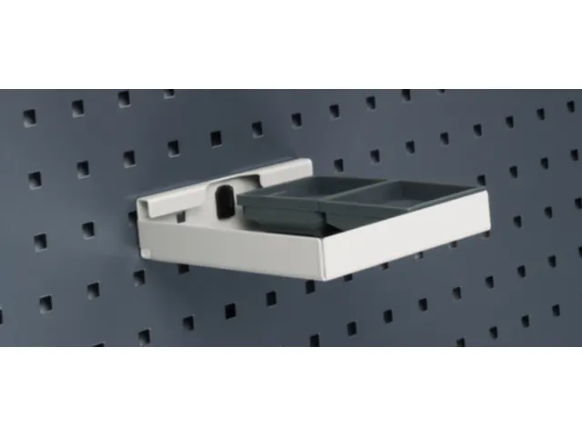 opbergbak,v. perfoplaat,HxBxD 39x154x164mm