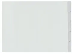 Tabblad Kangaro A3 venster PP 120 micron grijs 4-gaats 5-delig dwars E