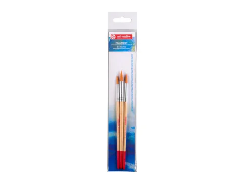 Penseel Talens Art Creation filament rond assorti set à 3 stuks
