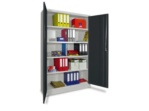 grootvolumekast met openslaande deuren,RAL7035,front RAL7016