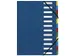 Nature Future A4 Sorteermap, 12 vakken, 320 x 240 mm, Karton, Blauw