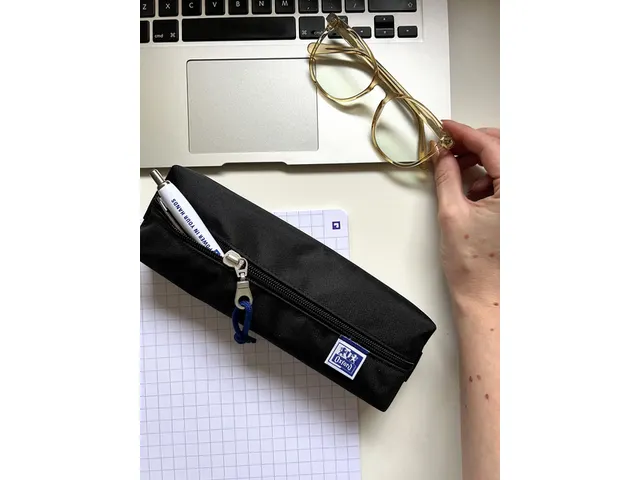 Pennenetui Oxford rechthoek zwart