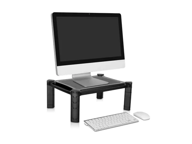 Monitorverhoger Zwart