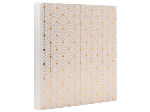 Fotoalbum Exacompta 29x32cm 60 zwarte pagina's Néo Déco wit