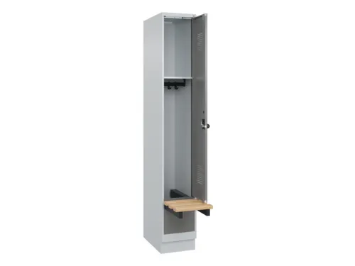 locker met bank,HxBxD 1950x300x815mm,1vak,vak B 300mm,draaigrendel