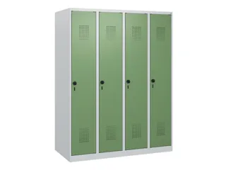 schoollocker,HxBxD 1530x1200x500mm,4vak,vak B 300mm,draaigrendel - 2