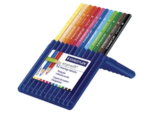 Kleurpotloden Staedtler Ergosoft 157 driekantig 12 stuks assorti - 1