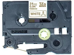 Labeltape Brother P-touch TZe-R254 24mm goud op wit