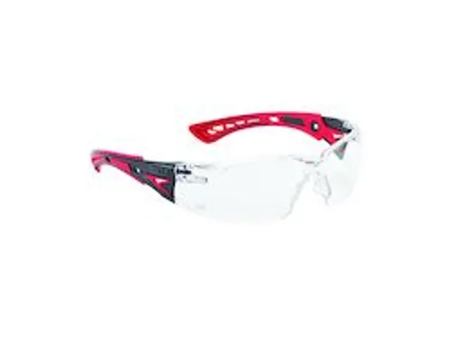 Lunettes de sécurité Safety RUSH+ Rouge/noir Polycarbonate incolore