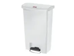 OUTLET Pedaalemmer Rubbermaid Slim Jim Step On 50 Liter wit