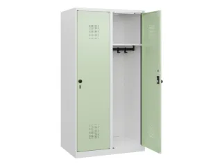 schoollocker,HxBxD 1530x800x500mm,2vak,vak B 400mm,draaigrendel - 1